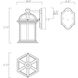 Kensington Outdoor Wall Lantern in Rustic Bronze
