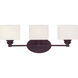 Kane 3 Light 24 inch English Bronze Bath Light Wall Light