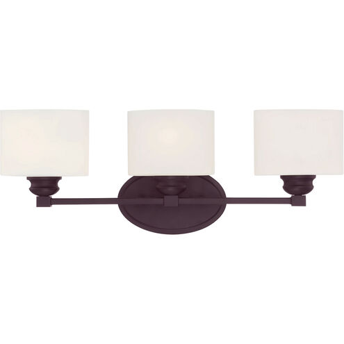 Kane 3 Light 24 inch English Bronze Bath Light Wall Light