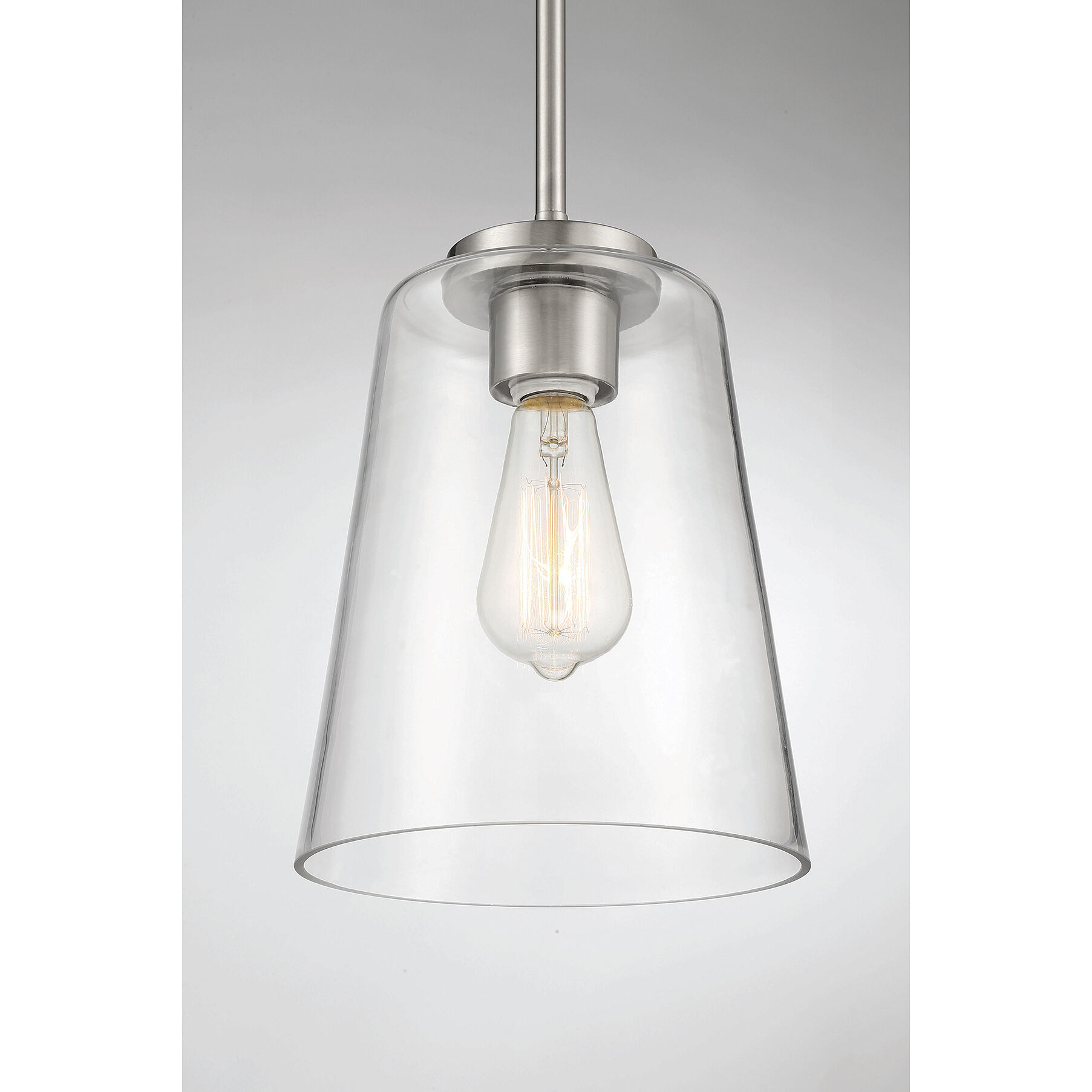 Calhoun 1 Light 8 inch Satin Nickel Pendant Ceiling Light, Essentials