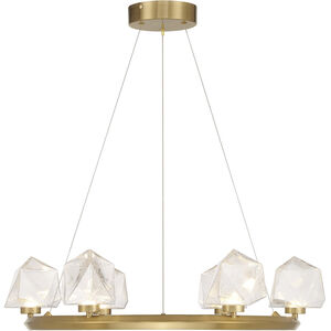 Castello LED 26.5 inch Warm Brass Chandelier Ceiling Light