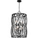 Snowden 8 Light 18 inch Matte Black Pendant Ceiling Light