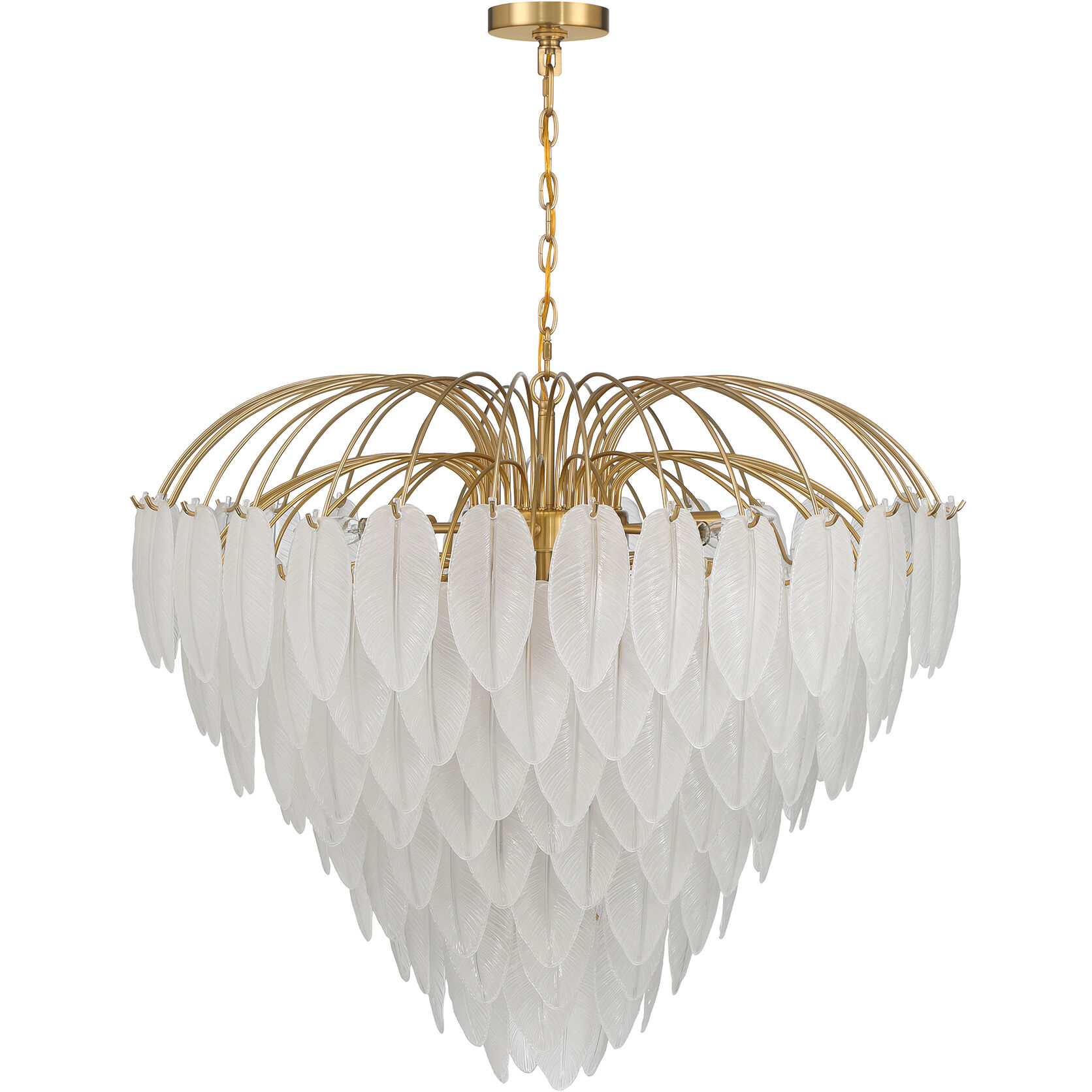 Boa 15 Light 34 inch Warm Brass Chandelier Ceiling Light