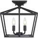 Townsend 4 Light 13 inch Classic Bronze Semi-Flush Ceiling Light, Essentials