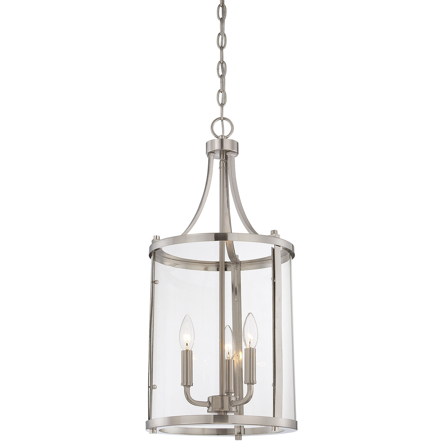 Penrose 3 Light 12 inch Satin Nickel Pendant Ceiling Light, Essentials