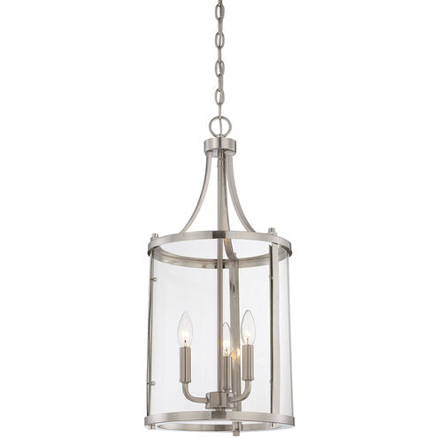 Penrose 3 Light 12 inch Satin Nickel Pendant Ceiling Light, Essentials