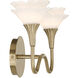 Florena 2 Light 16 inch Noble Brass Bathroom Vanity Light Wall Light