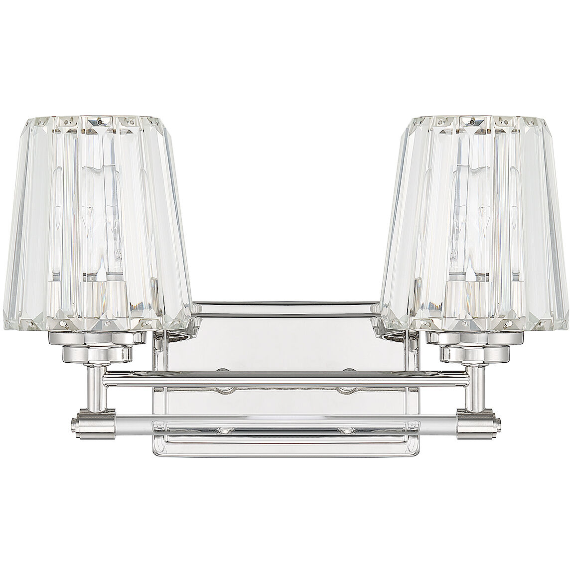 Garnet 2 Light 16 inch Polished Nickel Bathroom Vanity Light Wall Light