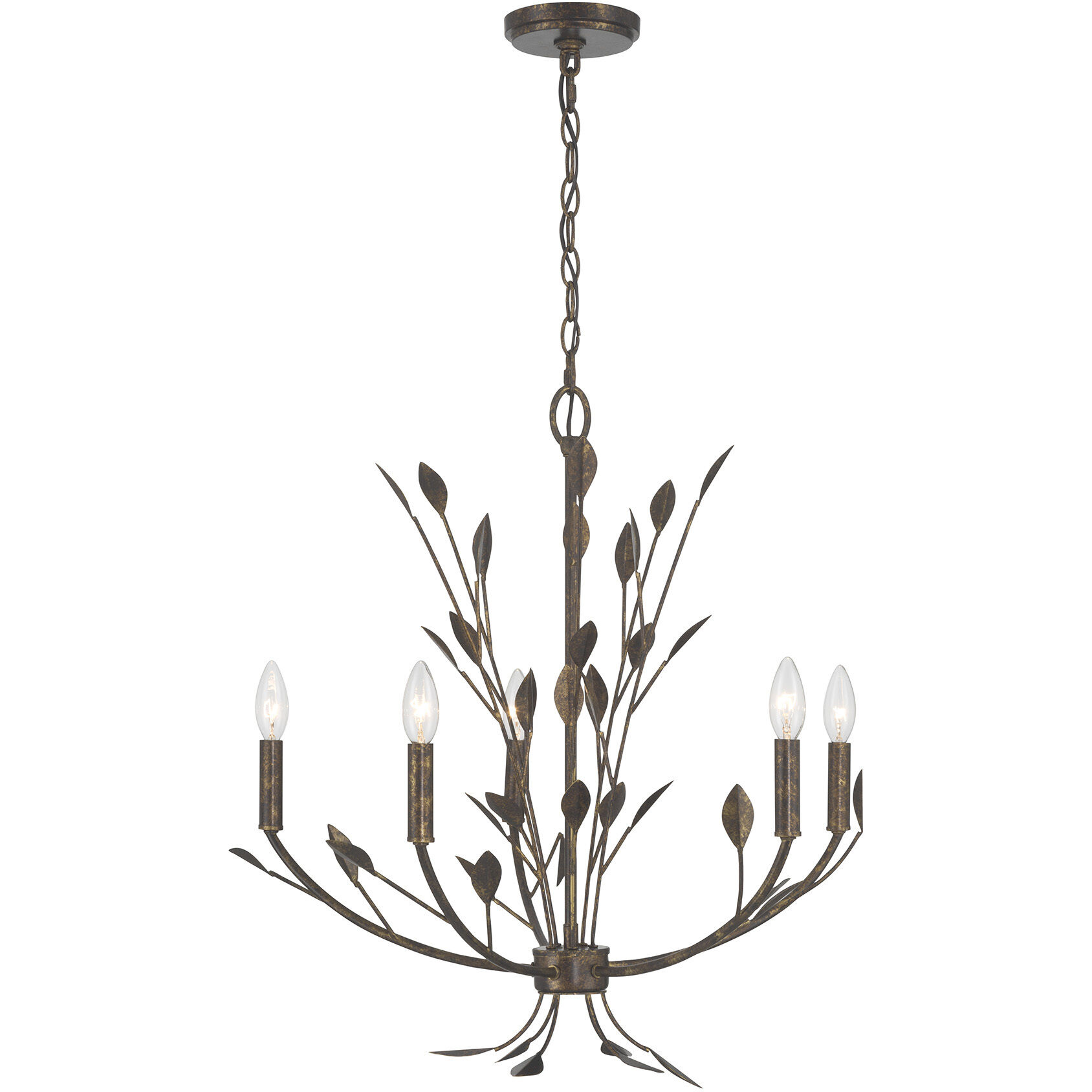 Laska 5 Light 24 inch Enchanted Bronze Chandelier Ceiling Light