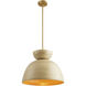 Agave 1 Light 20 inch Natural Bamboo Pendant Ceiling Light