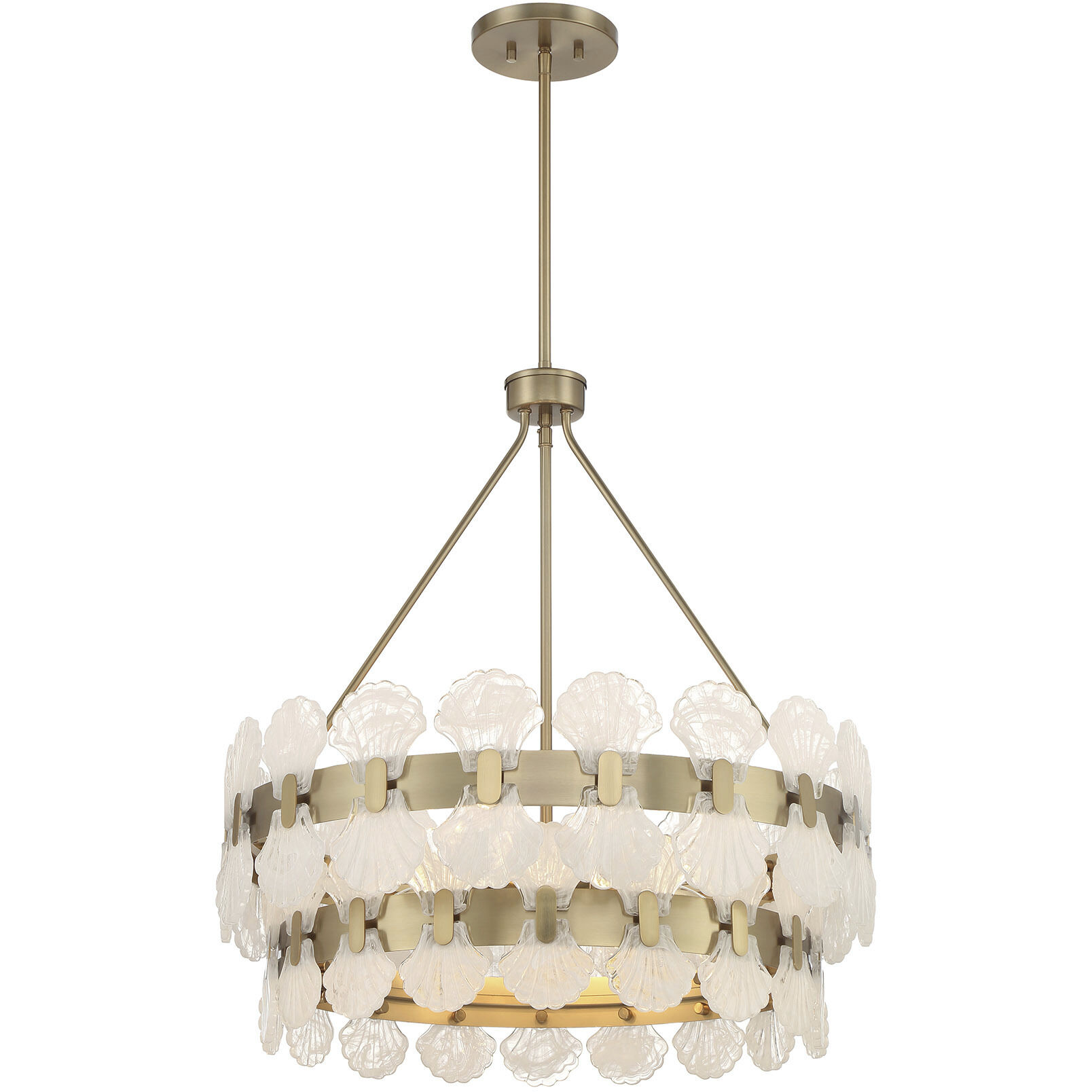 Bancroft 5 Light 24 inch Noble Brass Chandelier Ceiling Light