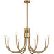 Sorrento 8 Light 34 inch Noble Brass Chandelier Ceiling Light, Essentials