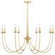 Stonecrest 8 Light 42 inch French Gold Chandelier Ceiling Light