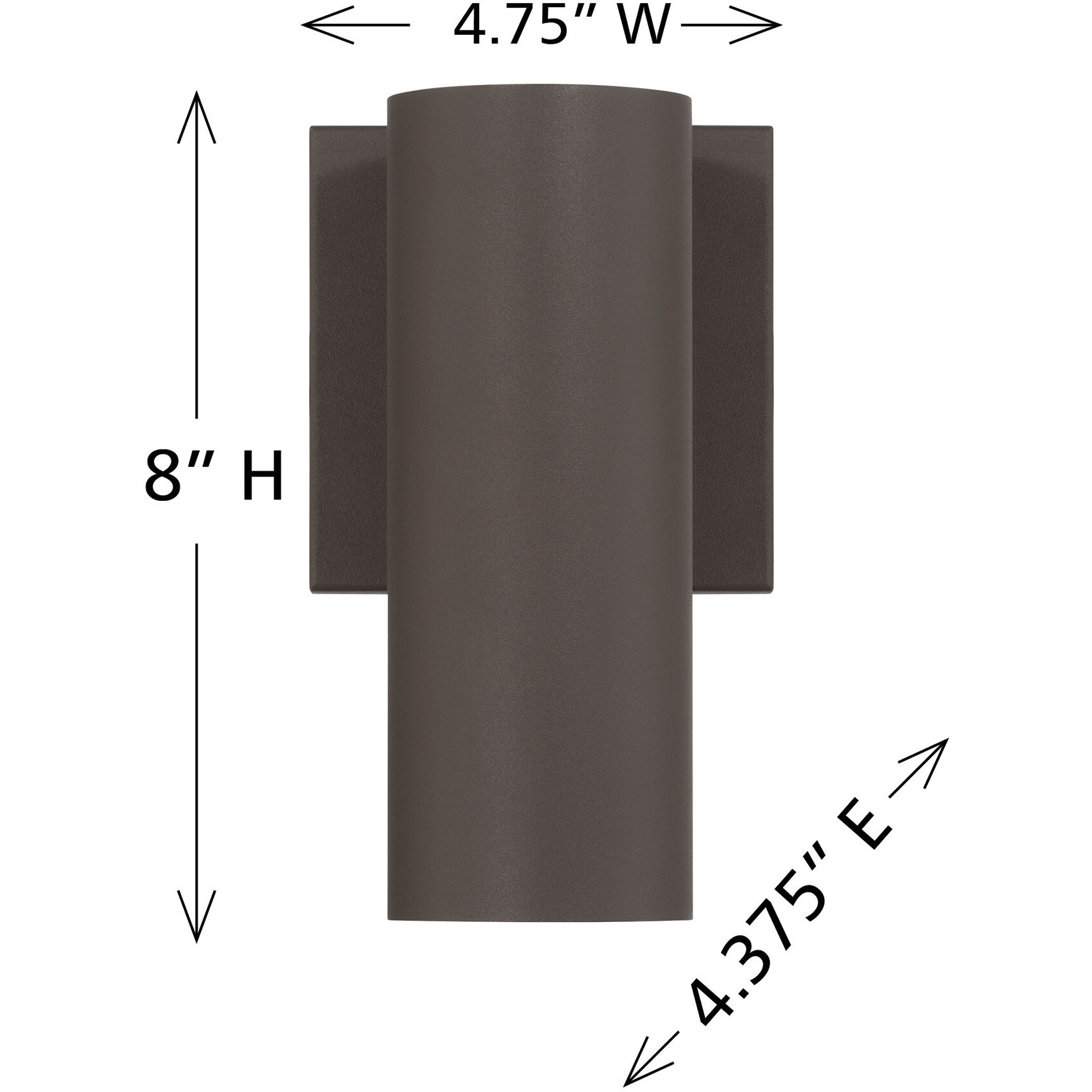 Kelley LED 8 inch Bronze Outdoor Wall Lantern