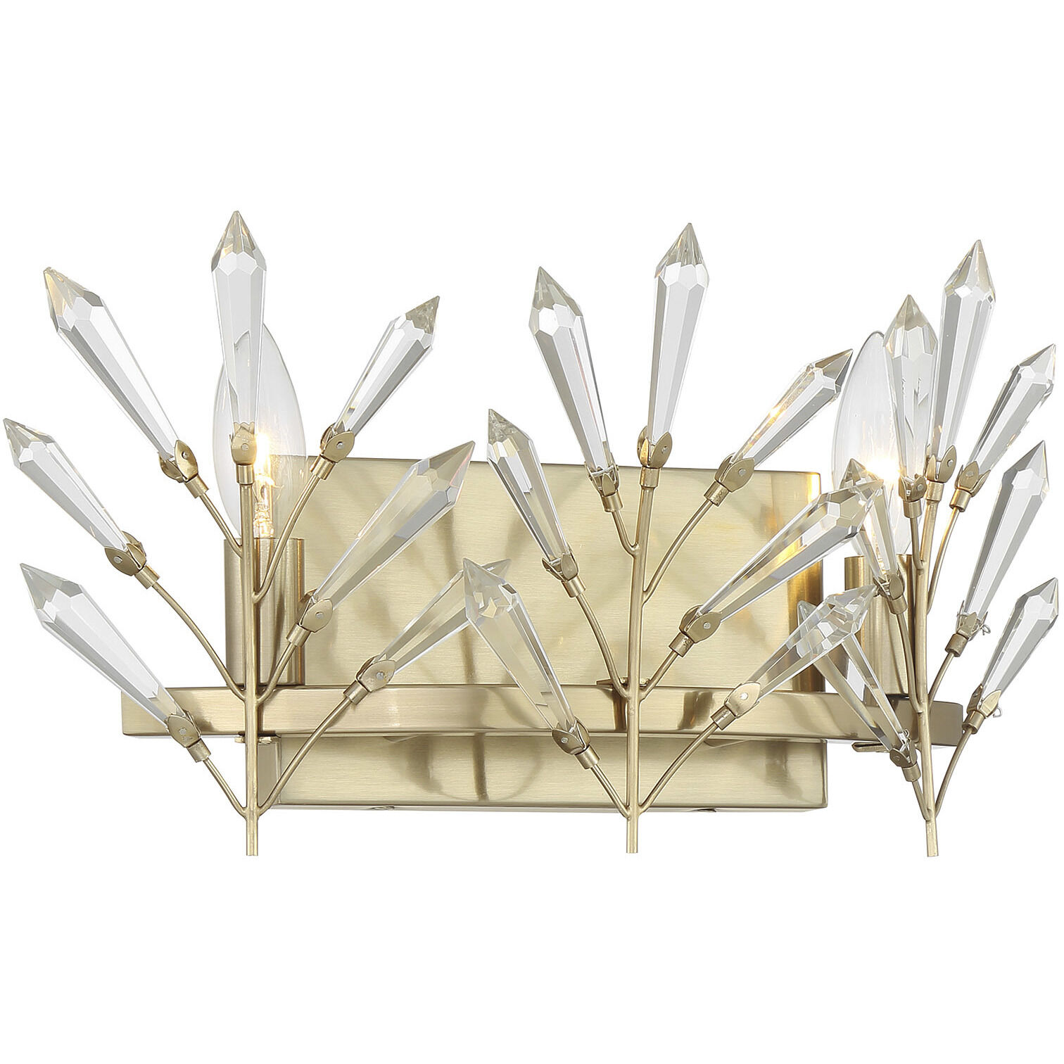 Orianna 2 Light 14.5 inch Noble Brass Bathroom Vanity Light Wall Light