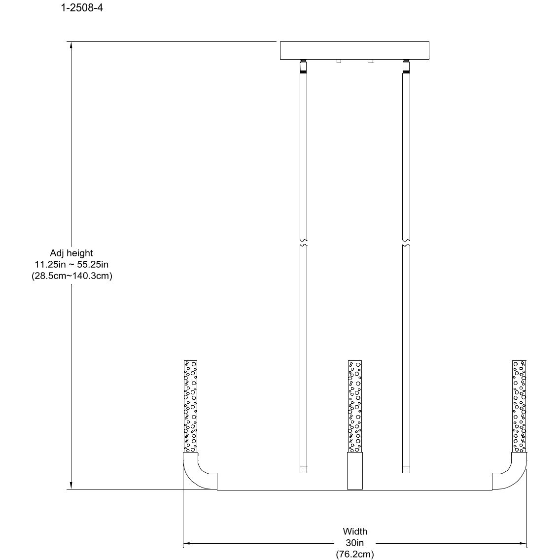 Del Mar LED 30 inch Warm Brass Chandelier Ceiling Light