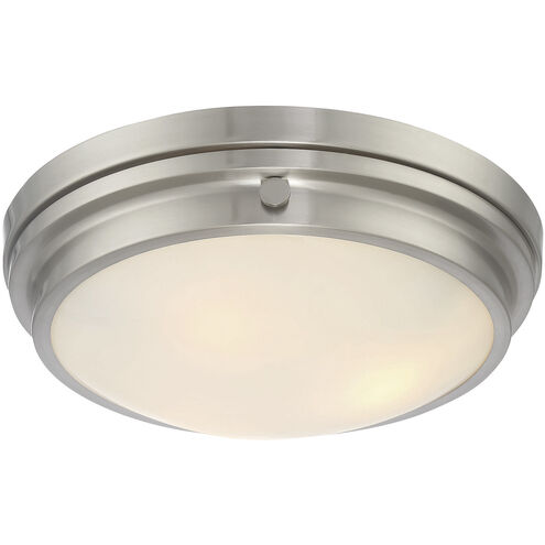 Lucerne 3 Light 15 inch Satin Nickel Flush Mount Ceiling Light, Essentials