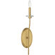Richfield 1 Light 5 inch Warm Brass Wall Sconce Wall Light, Essentials