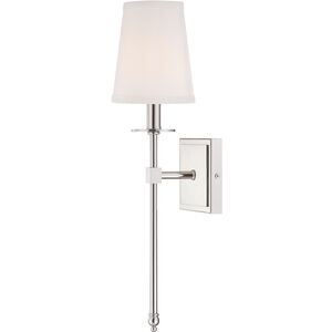 Monroe 1 Light 5 inch Polished Nickel Wall Sconce Wall Light, Essentials