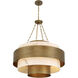 Davenport 8 Light 36 inch Antique Patina Pendant Ceiling Light