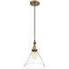 Drake 1 Light 10 inch Warm Brass Pendant Ceiling Light, Essentials