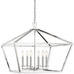 Townsend 6 Light 26 inch Polished Nickel Pendant Ceiling Light, Essentials