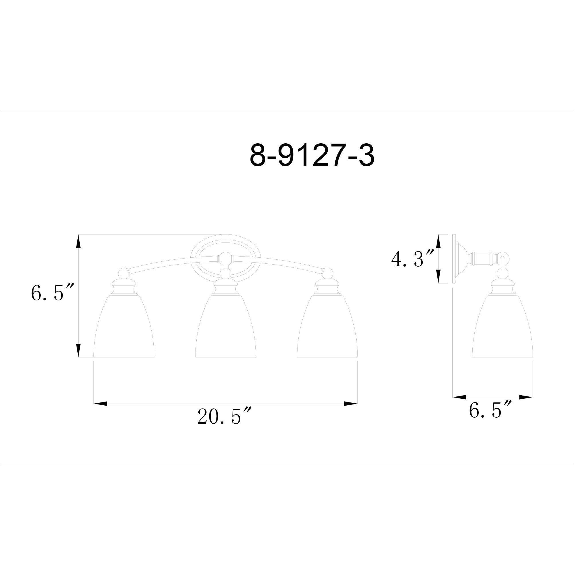 Elise 3 Light 20.5 inch Satin Nickel Bathroom Vanity Light Wall Light, Essentials