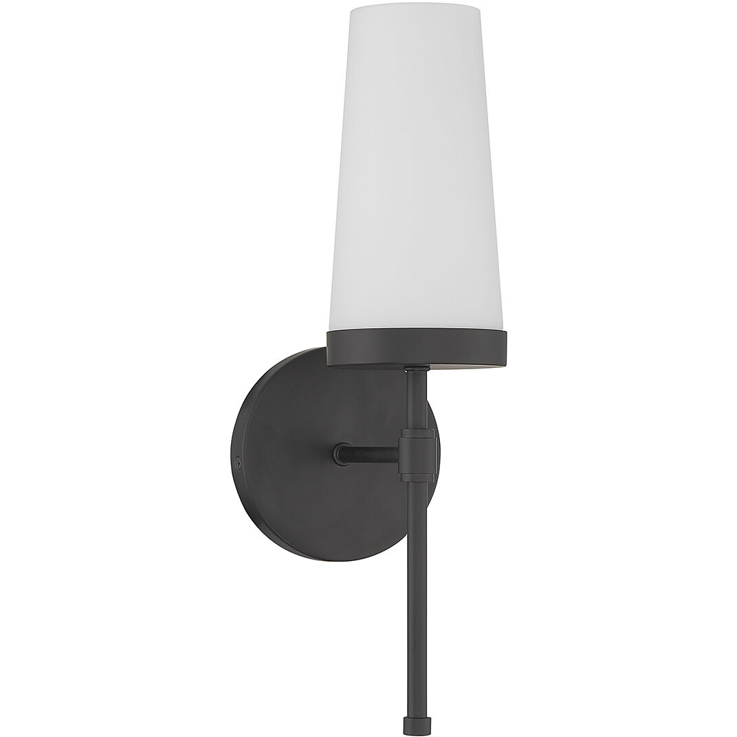 Haynes 1 Light 5 inch Matte Black Wall Sconce Wall Light, Essentials