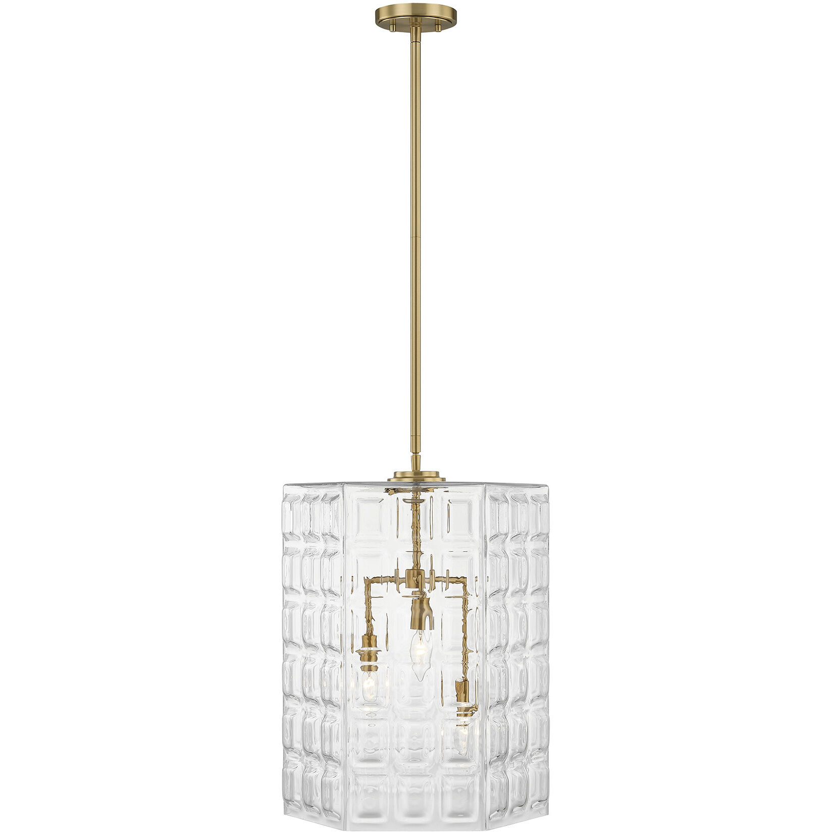 Reddick 3 Light 16 inch Warm Brass Pendant Ceiling Light