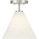 Blair 1 Light 10 inch Satin Nickel Mini-Pendant or Semi-Flush Ceiling Light