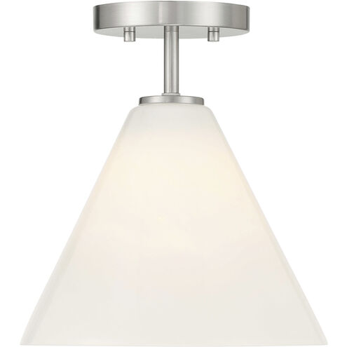 Blair 1 Light 10 inch Satin Nickel Mini-Pendant or Semi-Flush Ceiling Light