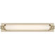 Parker LED 28 inch Noble Brass Bathroom Vanity Light Wall Light