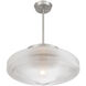 Norwich 1 Light 18 inch Satin Nickel Covertible SemiFlush Ceiling Light