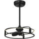Vesta 14 inch Matte Black with Black Blades Fan D'Lier