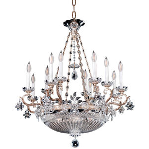 Savoy House Art Nouveau 16 Light Crystal Chandelier in Antique Silver 2-598716-16-141