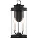 Englewood 2 Light 15 inch Black Outdoor Wall Lantern