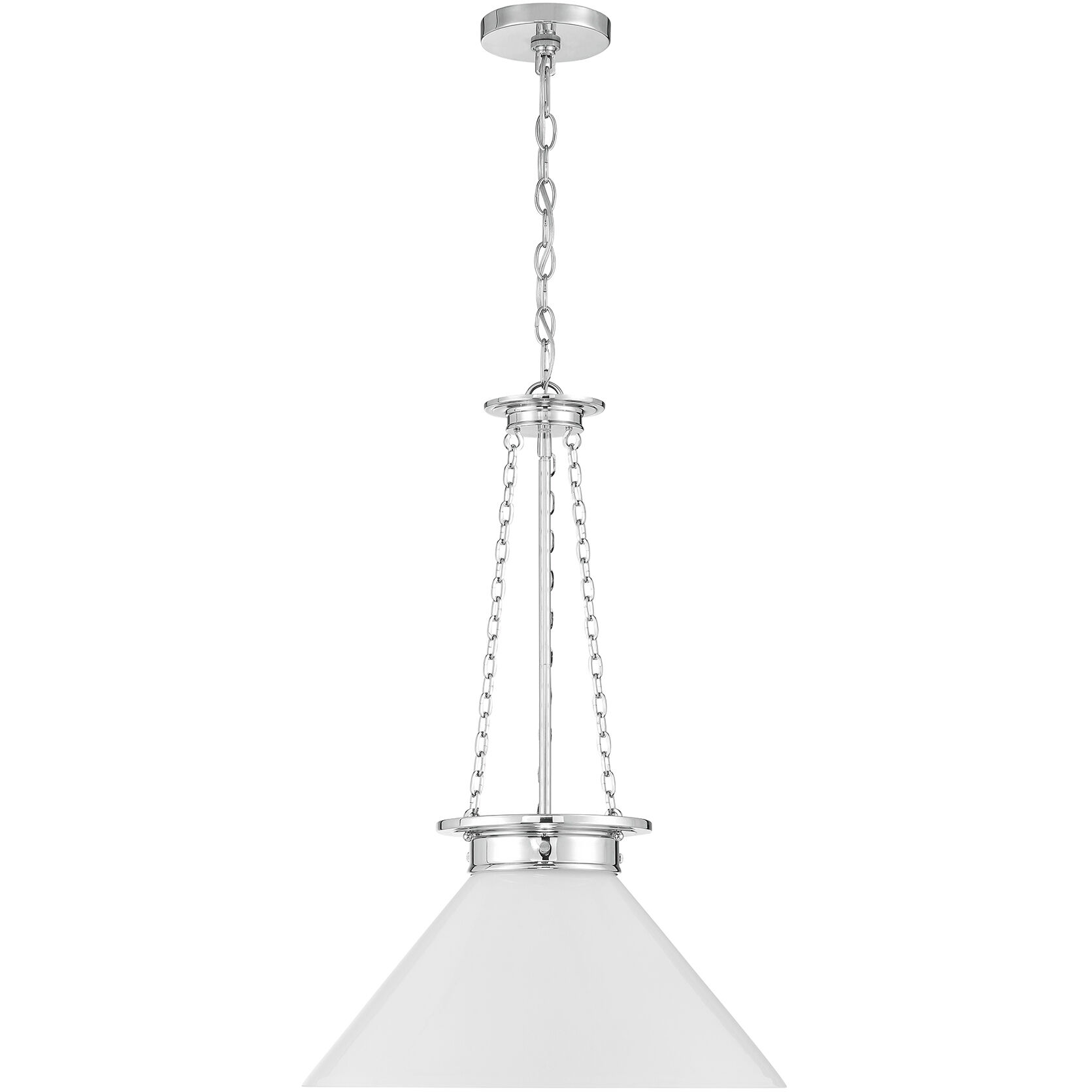 Myers 1 Light 18 inch Polished Nickel Pendant Ceiling Light
