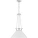Myers 1 Light 18 inch Polished Nickel Pendant Ceiling Light