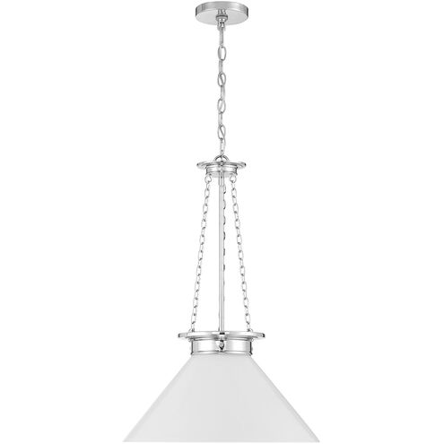 Myers 1 Light 18 inch Polished Nickel Pendant Ceiling Light