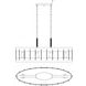 Leland 4 Light 36.13 inch Artisan Rust Linear Chandelier Ceiling Light