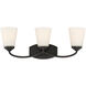 Jordan 3 Light 23 inch English Bronze Bath Light Wall Light