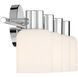 Strand 4 Light 23.25 inch Chrome Bathroom Vanity Light Wall Light, Lighting One