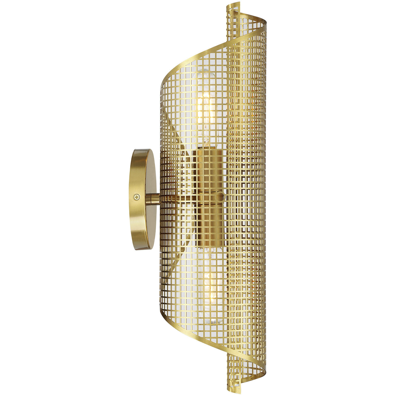 Hillbourne Wall Sconce Wall Light in Warm Brass