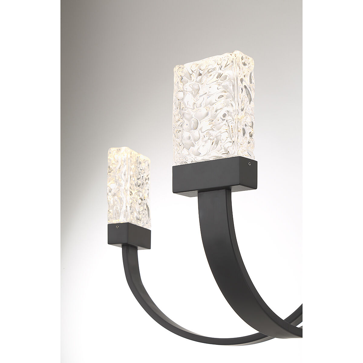 Kahn LED 30 inch Matte Black Chandelier Ceiling Light