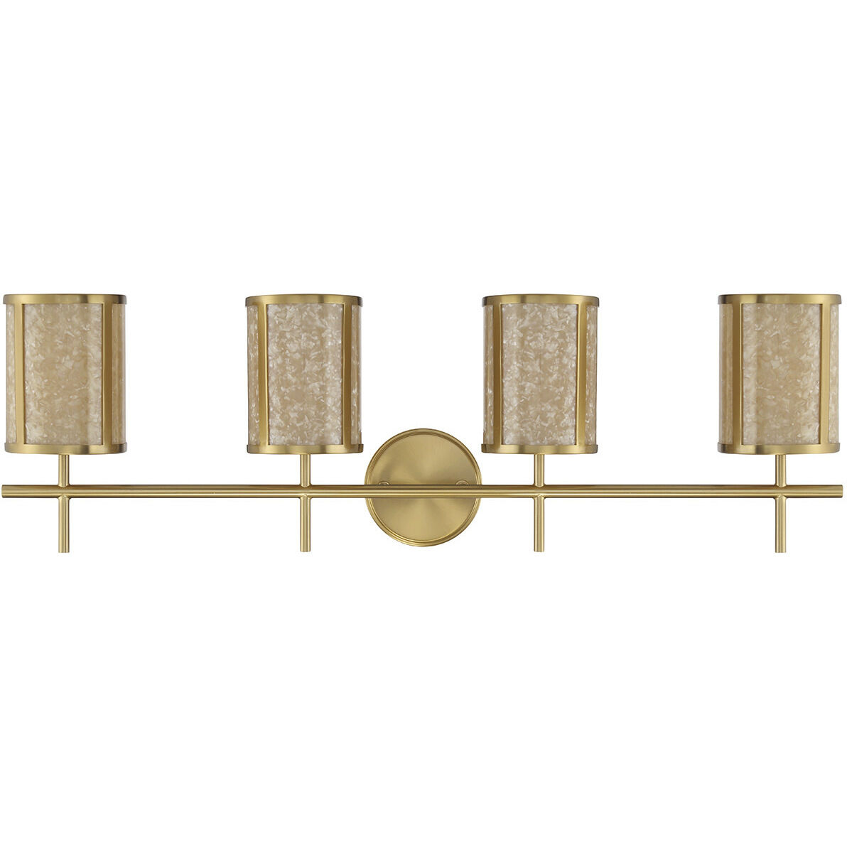 Camden 4 Light 33.75 inch Warm Brass Bath Wall Light