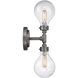 Dansk 2 Light 5.63 inch Galvanized Metal Wall Sconce Wall Light