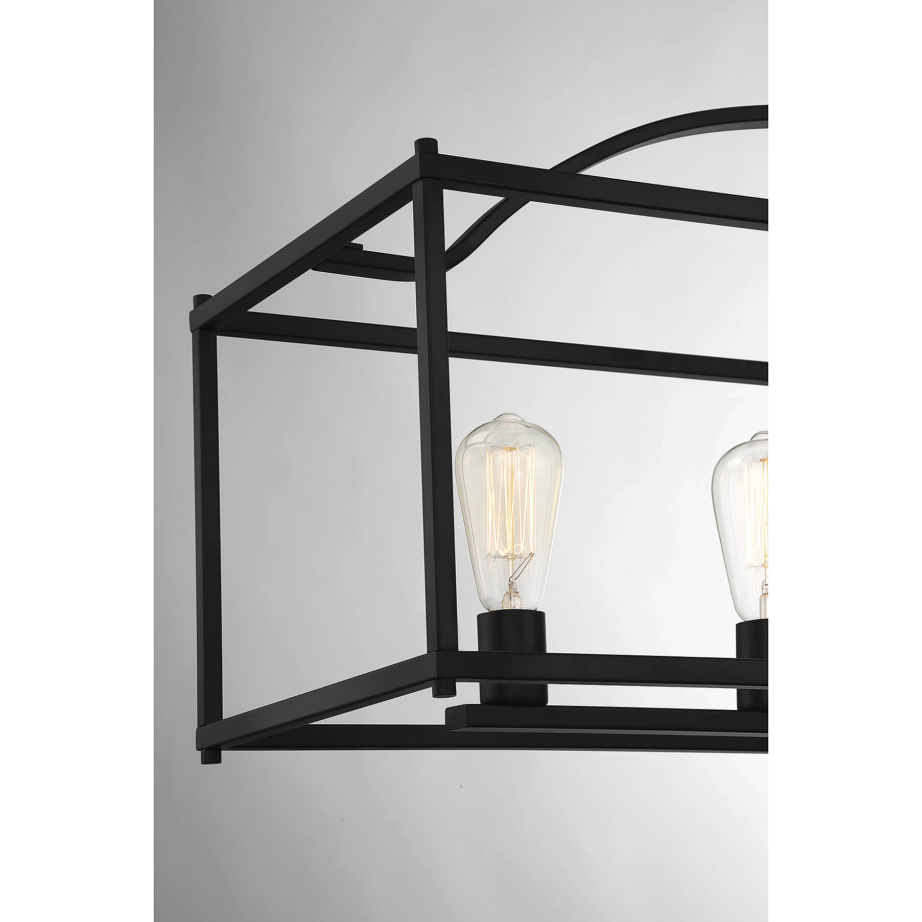 Palladian 5 Light 38 inch Matte Black Linear Chandelier Ceiling Light, Essentials