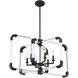 Rotterdam 6 Light 24.75 inch Matte Black Pendant Ceiling Light, Essentials