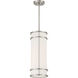 Porter 1 Light 8 inch Satin Nickel Mini-Pendant Ceiling Light