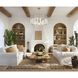 Antolini 5 Light 28.5 inch Warm Brass Pendant Ceiling Light